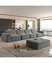 Streamdale Furniture Modular Sectional Sofa Set w/ Ottoman, Tufted, Deep Seat, Chaise, Accent Chair