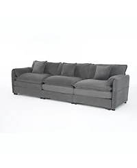 Streamdale Furniture Oversized Deep Seat Sectional Sofa, Modern Chenille Cloud Couch