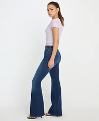 Good American Women's Compression Legs Flare Jeans