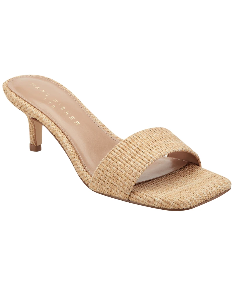 Marc Fisher Ltd Women's Sidnee Kitten Heel Dress Sandals