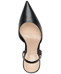 Marc Fisher Ltd Women's Noland Leather Slingback Stiletto Pumps