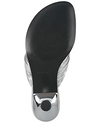 Marc Fisher Ltd Women's Pamilla Leather Kitten Heel Sandals