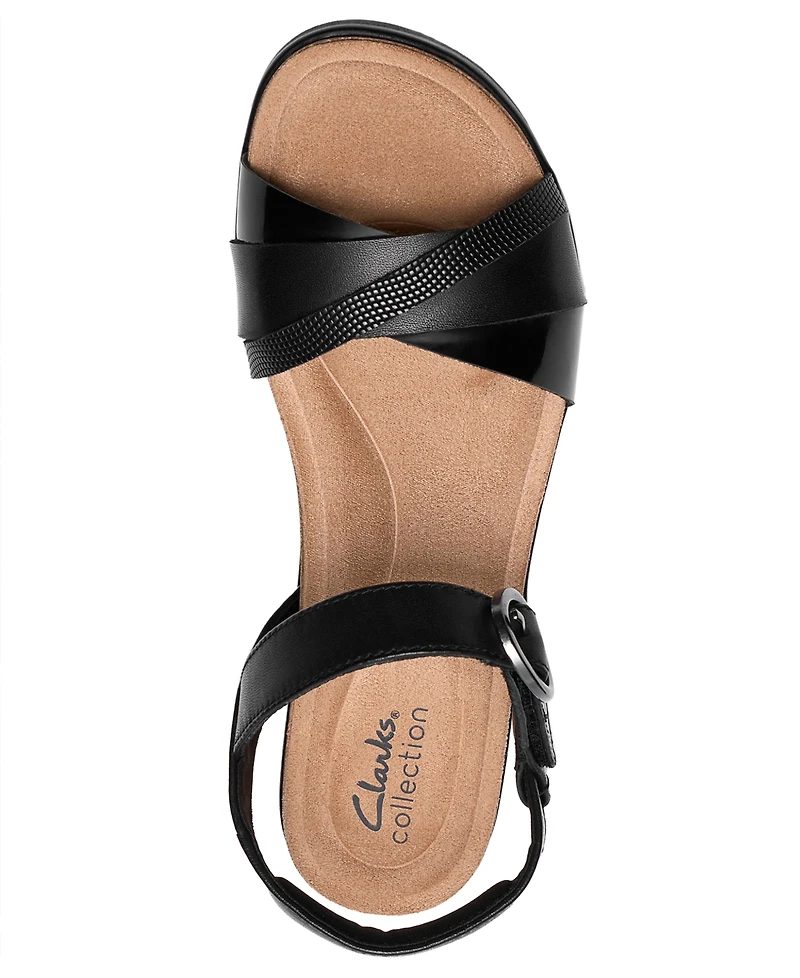 Clarks Women's Kacha Wave Round Toe Sandals