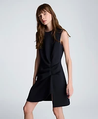 Kenneth Cole Women's Drape Pleated Short Dress