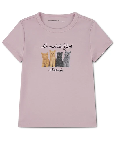 abercrombie kids Girls' Me and The Girls Crewneck T-Shirt
