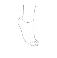 Bling Jewelry Multi Heart Strand Anklet Chain Ankle Bracelet .925 Sterling Silver Adjustable