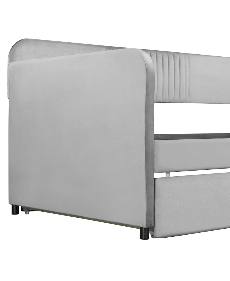 Streamdale Furniture Upholstered Twin Daybed Sofa with Trundle