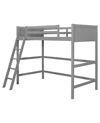 Streamdale Furniture Solid Wood Twin Size Loft Bed with Ladder