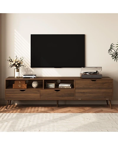 Streamdale Furniture Mid Century Tv Stand - Media Console for TVs up to 80