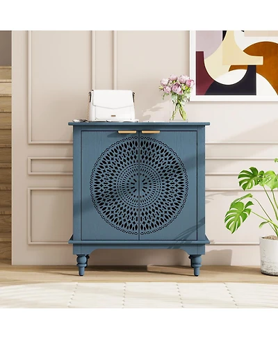 Streamdale Furniture American Style 2 Door Accent Cabinet Sideboard Buffet Storage Cabinet