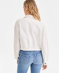 I.n.c. International Concepts Women's Denim Bomber Jacket, Macy's Exclusive