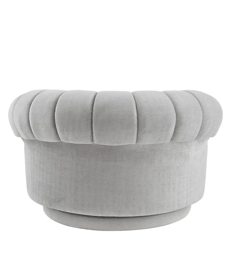 Streamdale Furniture Swivel Accent Chair 360degree(s) Round Club Chair for Living Room/Bedroom