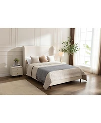 Streamdale Furniture Harper Tall Headboard Upholstered Bed - California King