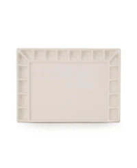 Pintar Ceramic Watercolor Paint Palette Tray - 18 -Well Ceramic Palette | Rectangle - 8''x5.5''x0.75'' Paint Pallet