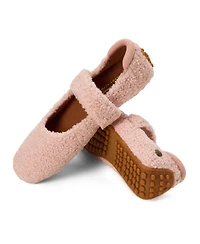 Dearfoams Women's Haddy Teddy Flat
