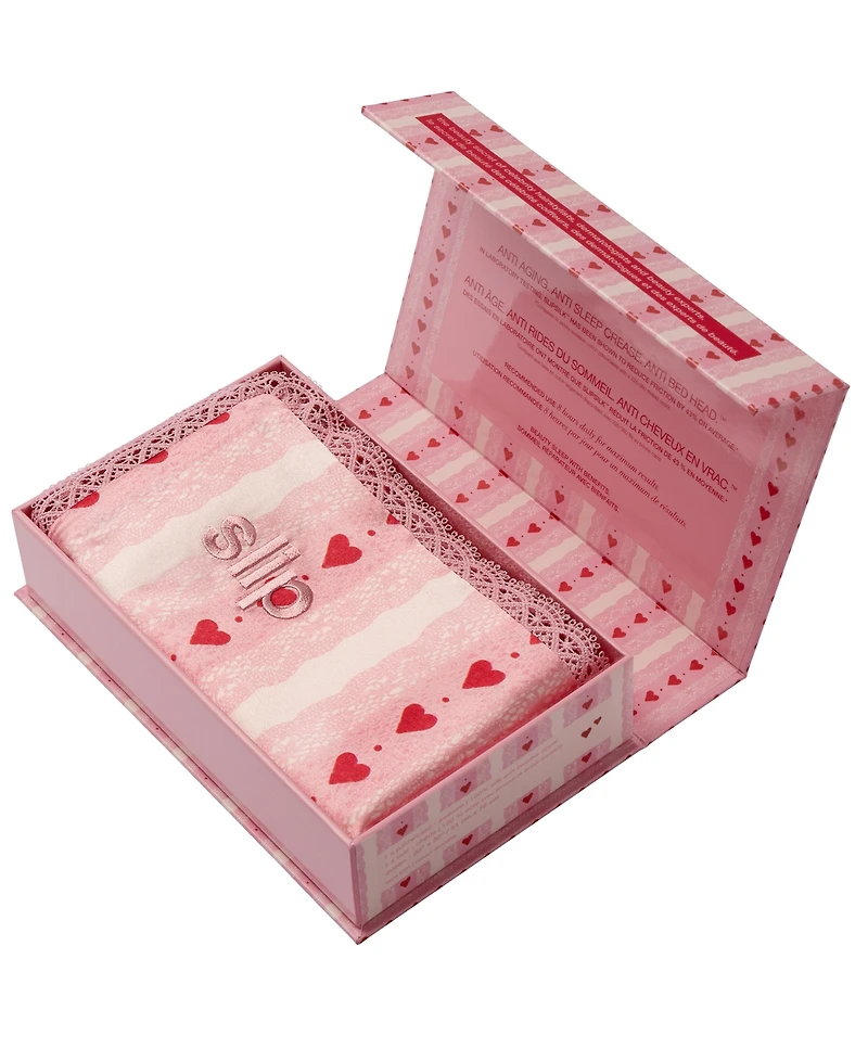 Slip Sweetie Pure Silk Lace Trim Queen Pillowcase