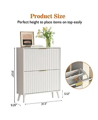 Streamdale Furniture Efficient Tipping Bucket Storage Organizer, Space-Saving Narrow Design