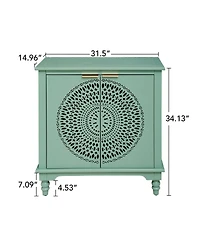 Streamdale Furniture American Style 2 Door Accent Cabinet Sideboard Buffet Storage Cabinet