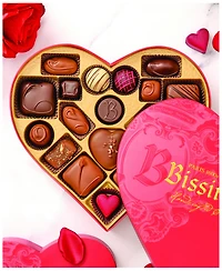 Bissinger's Handcrafted Chocolate Valentine's Day Signature Heart Gift Box, 19 Piece