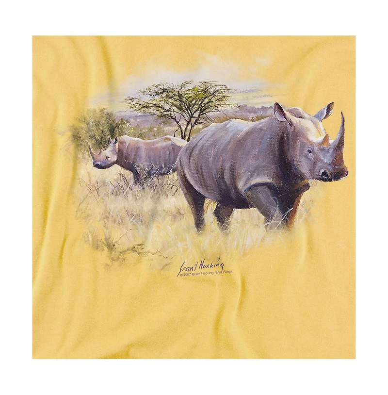 Wild Wings Men's Wildlife Rhino T Shirt