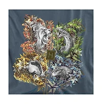 Harry Potter Men's Hogwarts Floral Shield T Shirt