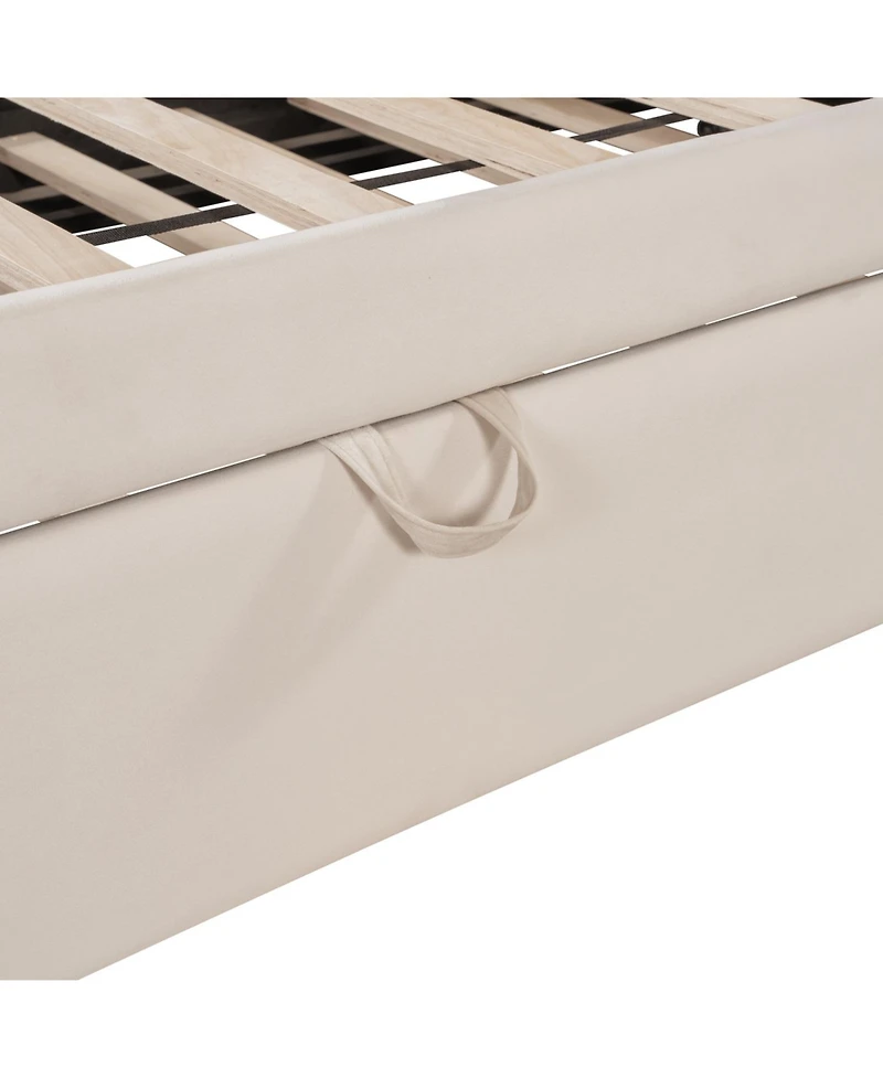 Streamdale Furniture Upholstered L-Shaped Daybed with Twin Trundle