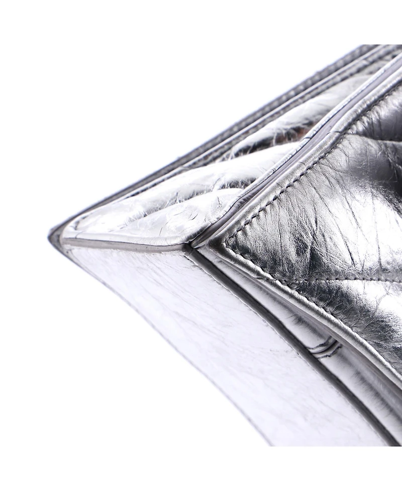 Pre-Owned Balenciaga Small Crush Chain Flap Bag Quilted Crushed Calfskin