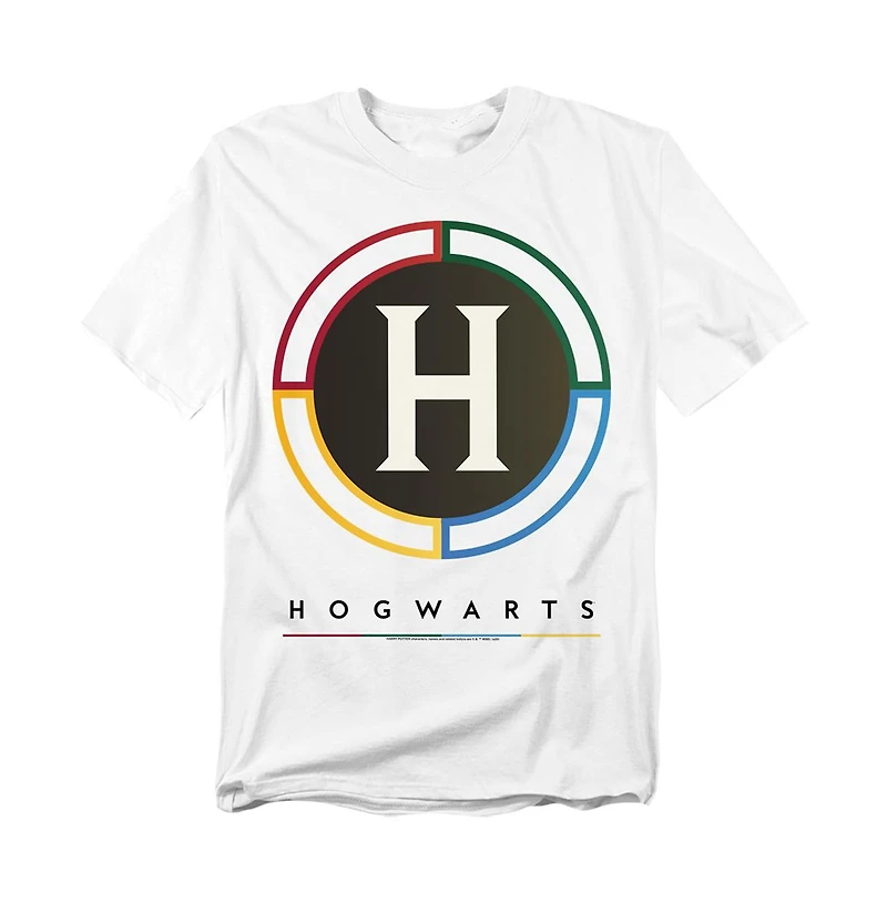 Harry Potter Men's Hogwarts H Logo Inverted T Shirt