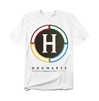 Harry Potter Men's Hogwarts H Logo Inverted T Shirt