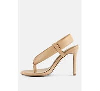 Singles Womens High Heeled Thong Sandals