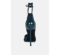 Rule-breaker Womens Lace Up Stiletto Sandals