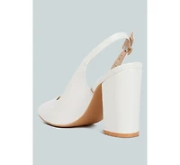 London Rag Dalaney Slingback High Block Sandals Women