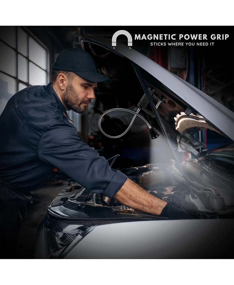 Sorbus 2 Pack 360 Degree Flexible Gooseneck Bbq Grill Led Lights with Magnetic Base