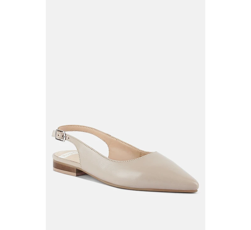 Hocane Real Suede Leather Slingback Sandals