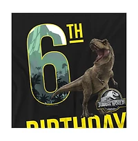 Jurassic Park Men's World 6th Birthday T-Rex T Shirt