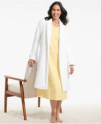 Lands' End Women's Cotton Terry Knee Length Spa Bath Robe