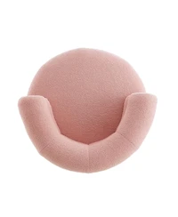 Streamdale Furniture 360° Pink Swivel Accent Chair for Living Room, Bedroom, or Small Space