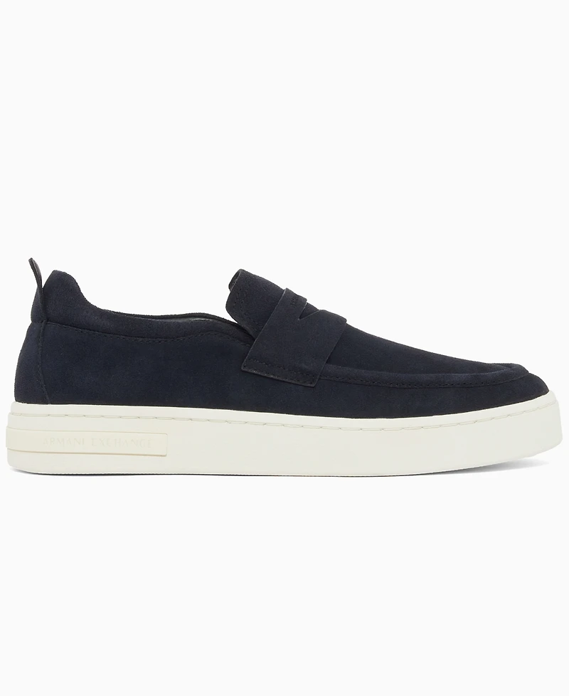 A|X Armani Exchange Men's London Suede Slip-On Shoes