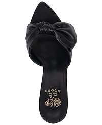 Gc Shoes Women's Carmen Bow-Detail Slip-On Heeled Sandals