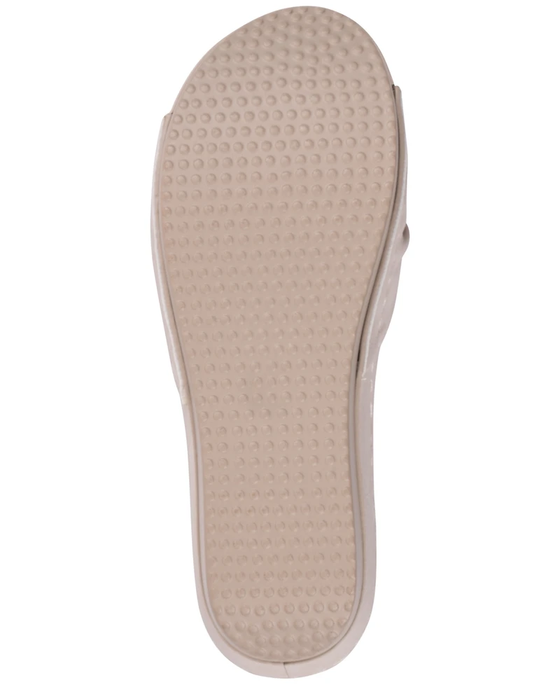 Gc Shoes Women's Isola Floral Rosette Wedge Sandals