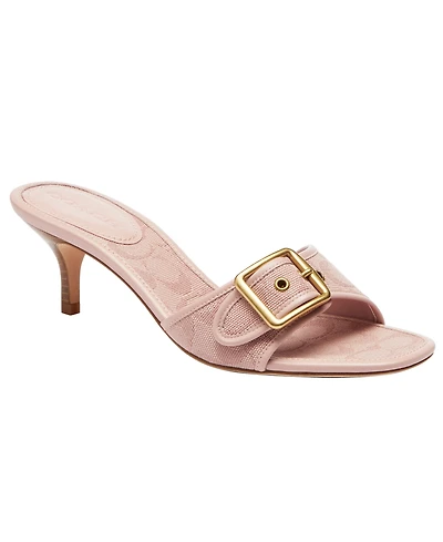 Coach Women's Margot Buckle Applique Detail Sandals