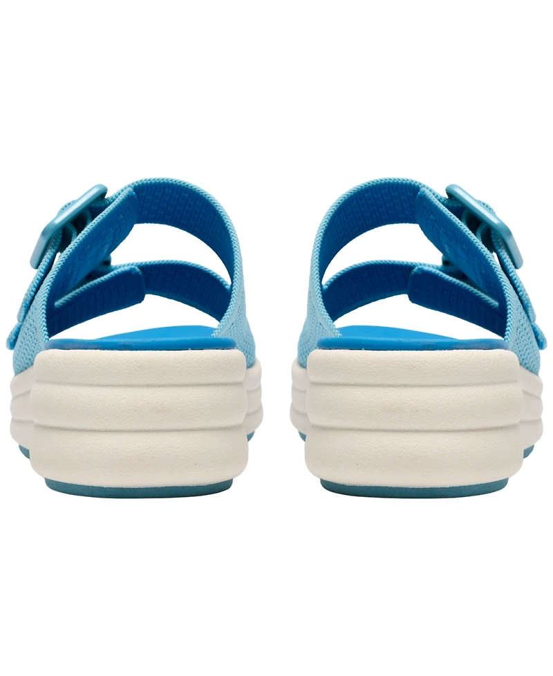 Clarks Women's Drift Faye Round Toe Wedge Sandals