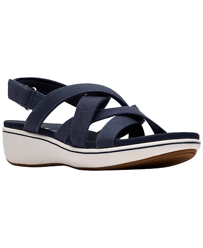 Clarks Women's BreezeRae Ana Open Toe Wedge Sandals
