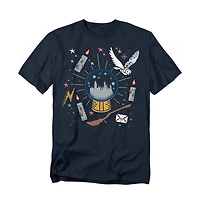 Harry Potter Men's Hogwarts Holiday Snowglobe Hedwig T Shirt