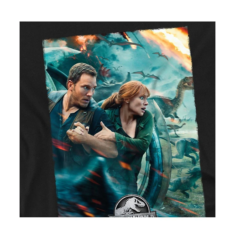 Jurassic Park Men's Run Poster T Shirt