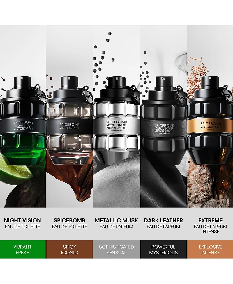 Viktor & Rolf Spicebomb Extreme 3-Pc. Eau De Parfum and Eau De Toilette Gift Set with Designer Pouch