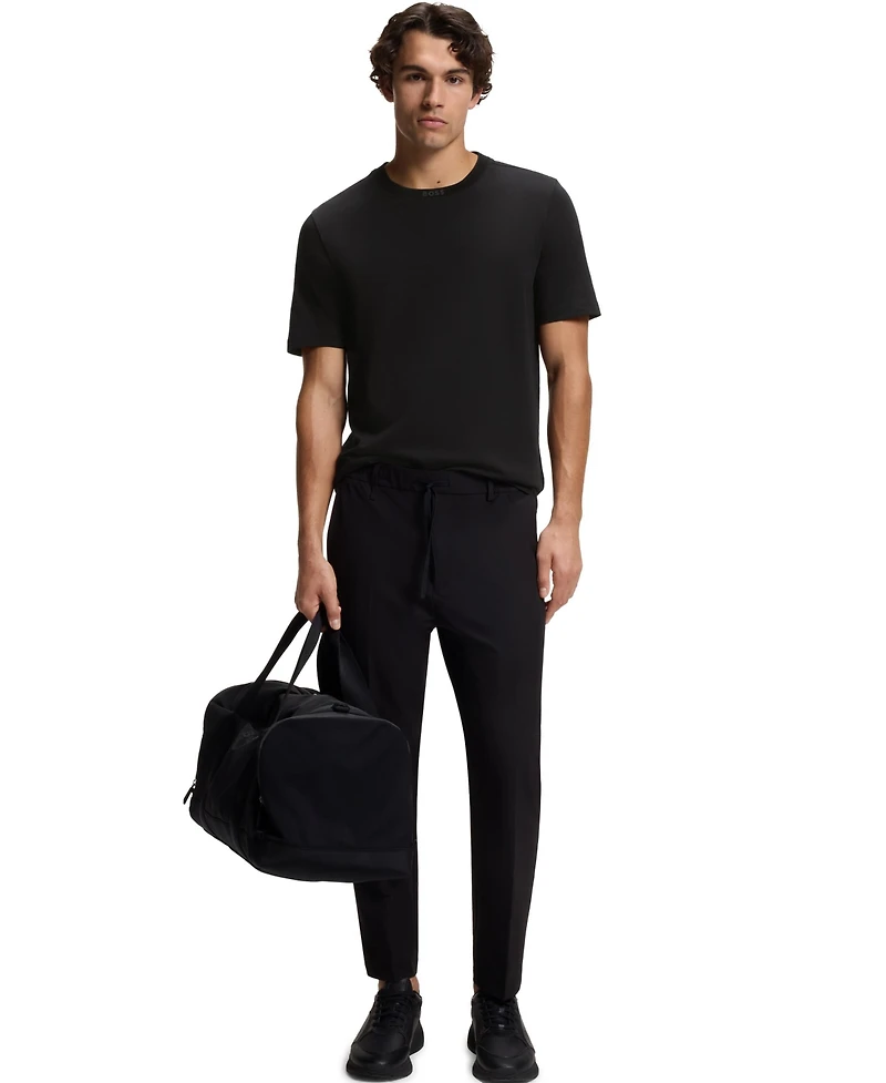 Boss by Hugo Men's Contrast Stripe Cotton T-Shirt