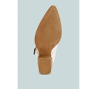 Rag & Co Womens Women Holler Carved Buckle Statement Mules