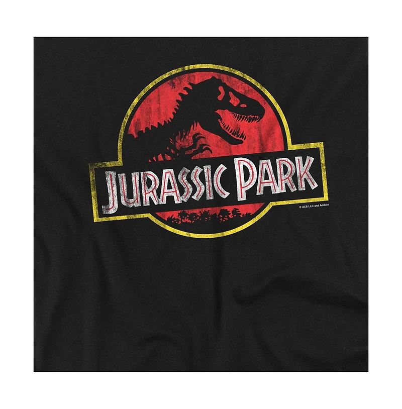 Jurassic Park Men's Distressed Logo 1 T Shirt