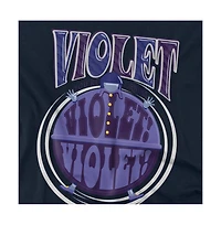 Willy Wonka & The Chocolate Factory Men's Violet Logo T Shirt